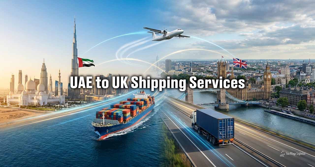 Dubai to UK Export & Import Shipping Service | Sea Wings Logistics LLC