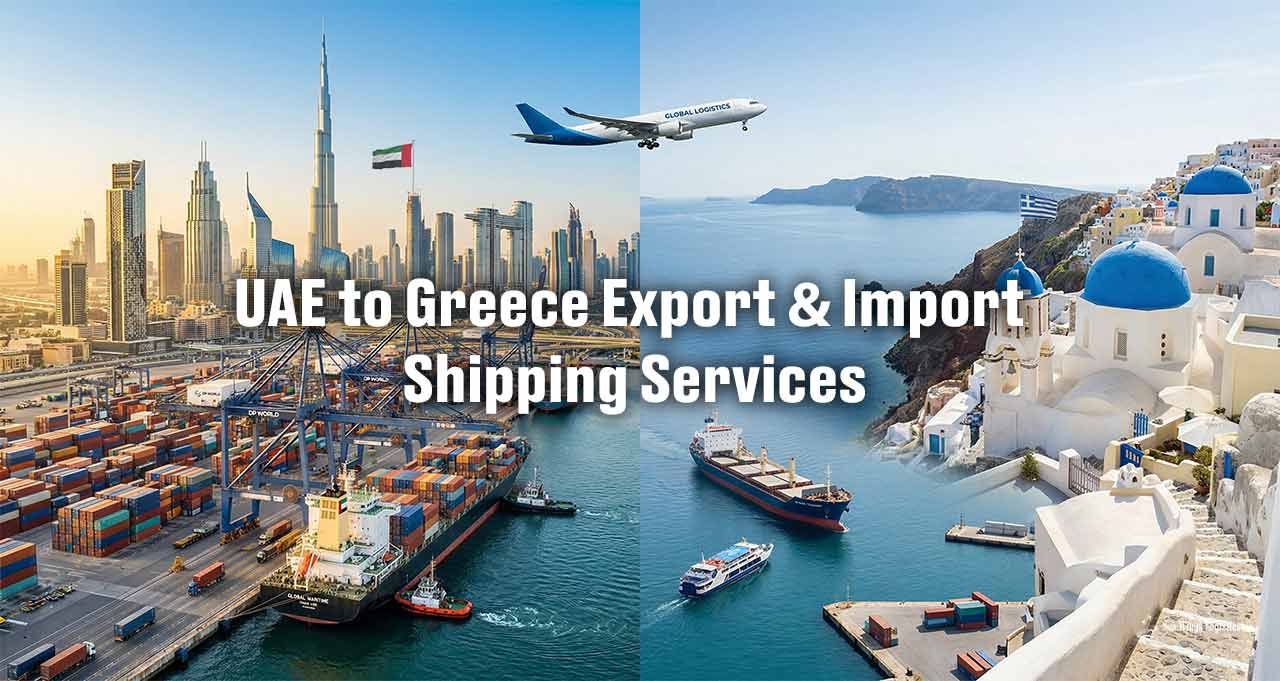 Dubai, UAE to Greece Export & Import Shipping Services | Sea Wings Logistics LLC