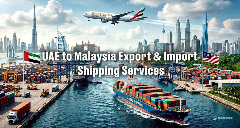 Dubai, UAE to Malaysia Export & Import Shipping Services | Sea Wings Logistics LLC