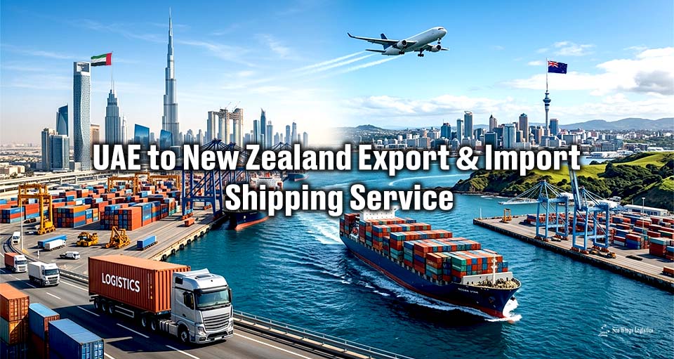 Dubai, UAE to New Zealand Export & Import Shipping Service | Sea Wings Logistics LLC